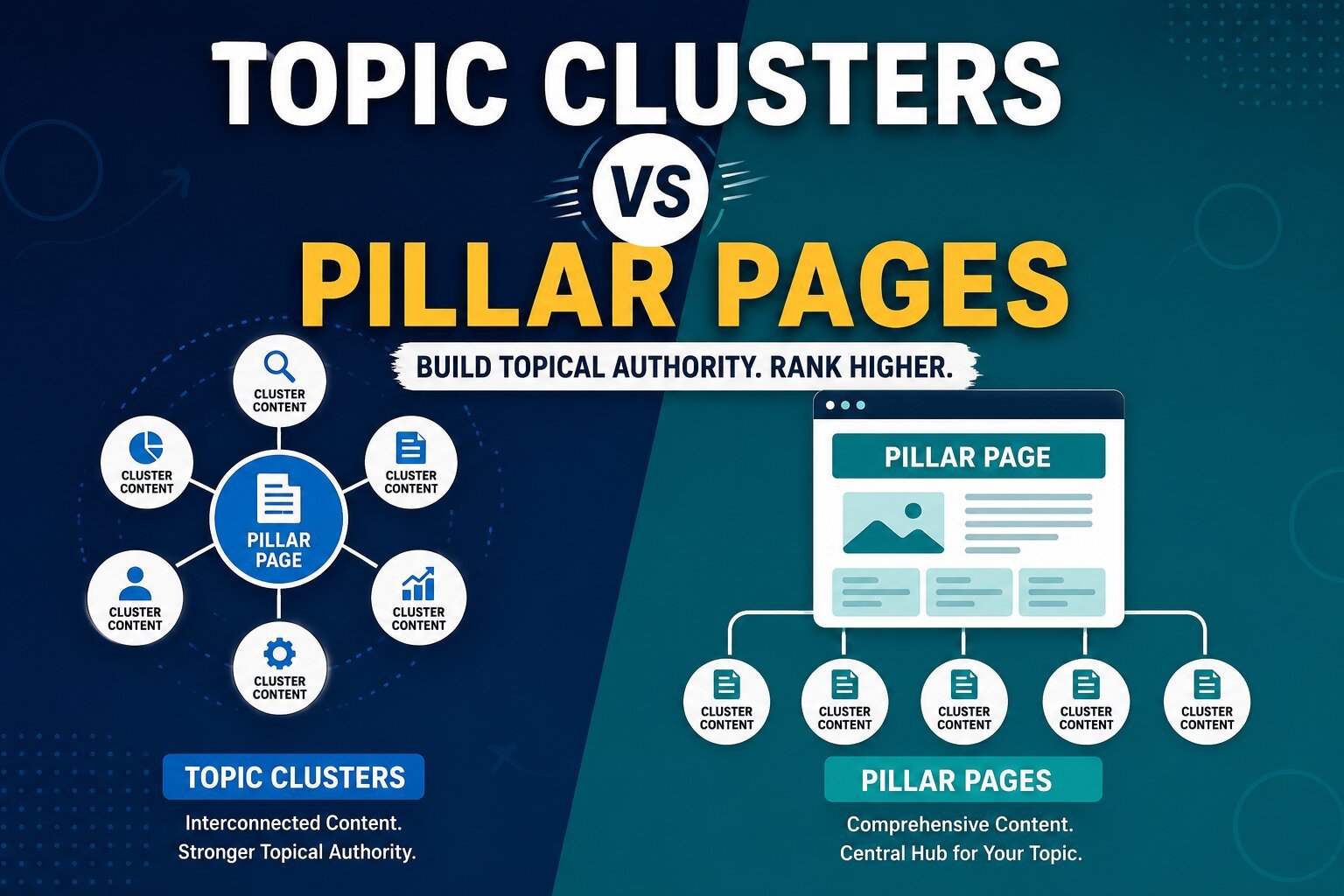 topic-cluster-vs-pillar-page